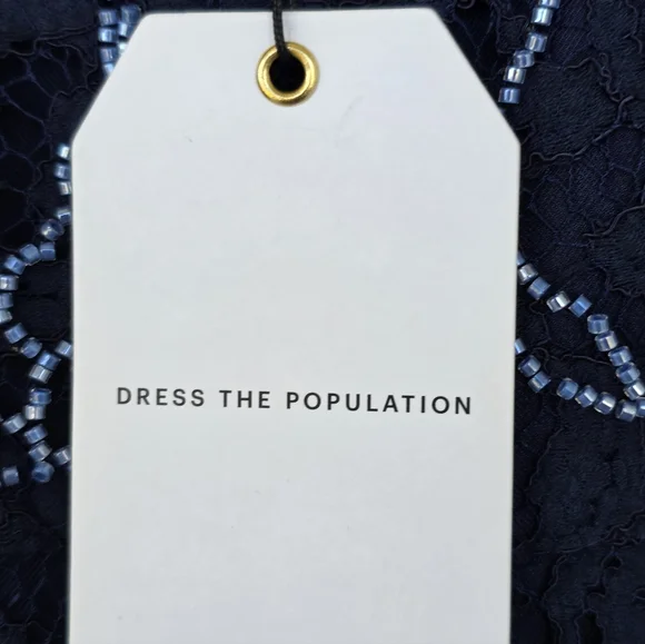 $428 Dress The Population Women Tess Slip Gown Medium Glam Party Old Money - Picture 11 of 16